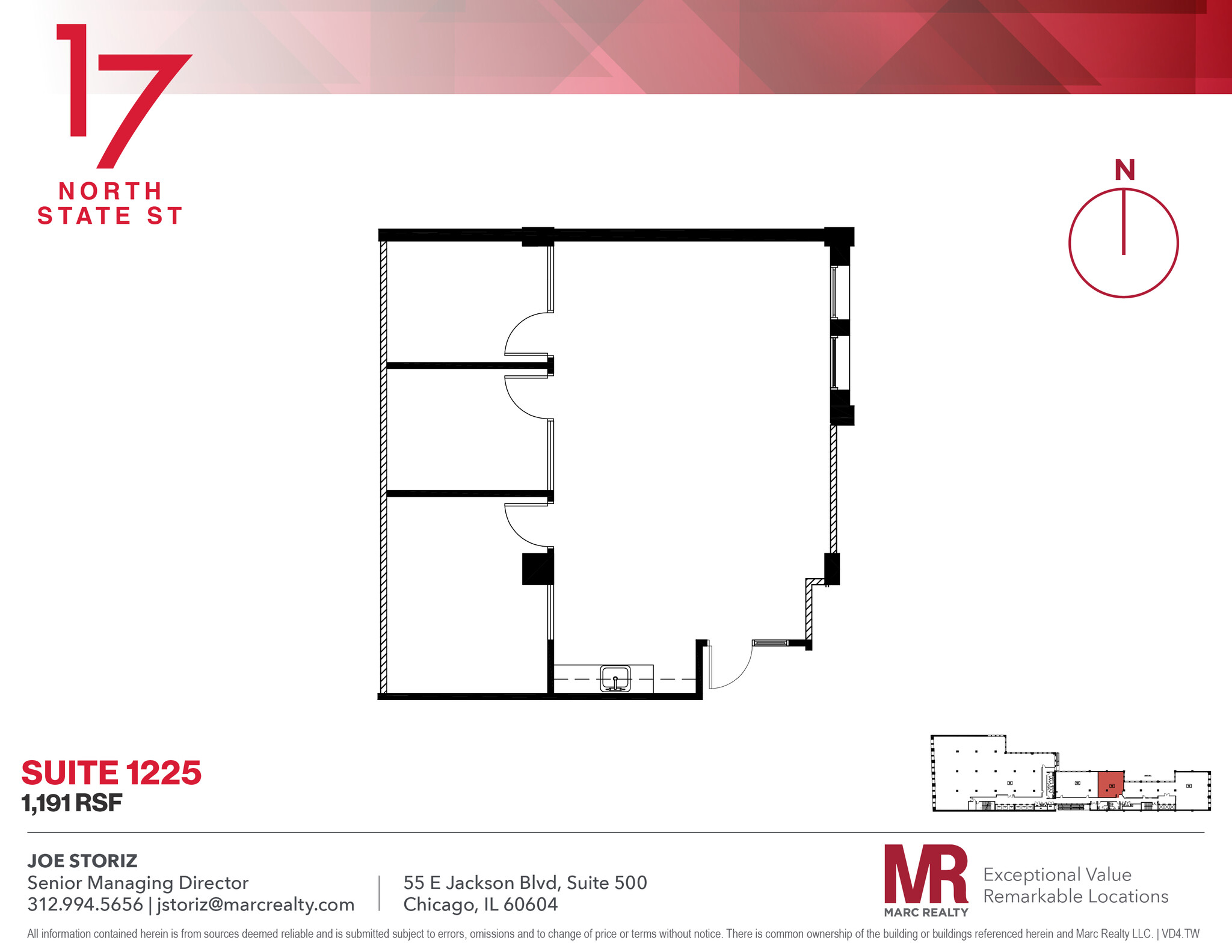 17 N State St, Chicago, IL for lease Floor Plan- Image 1 of 4