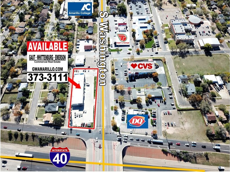 1915 S Washington St, Amarillo, TX for lease - Aerial - Image 2 of 6