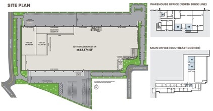 22150 Goldencrest Dr, Moreno Valley, CA for lease Site Plan- Image 1 of 2