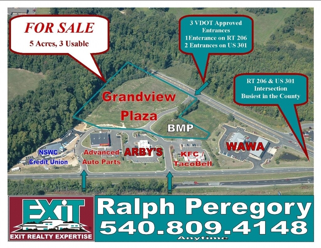 US 301 & Rt 206, King George, VA for sale Primary Photo- Image 1 of 1