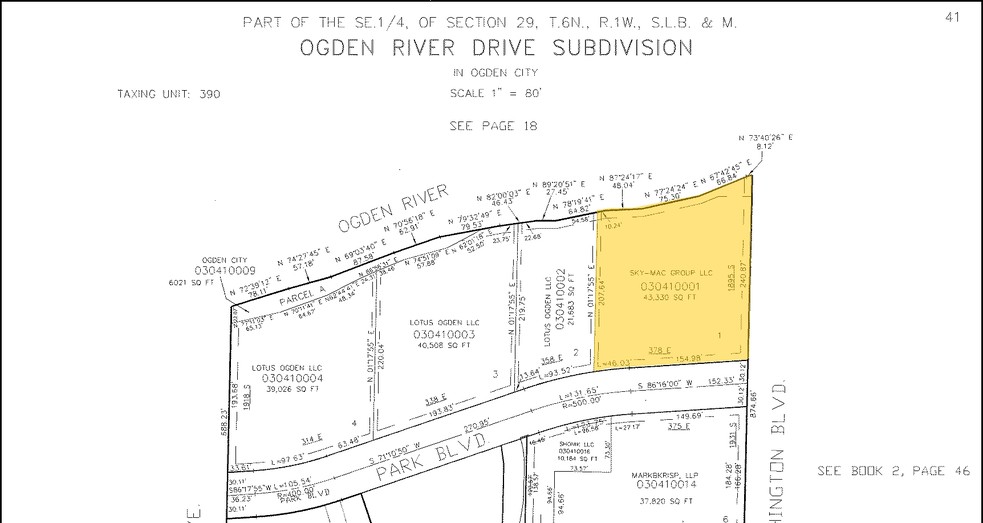 1895 Washington Blvd, Ogden, UT for lease - Plat Map - Image 2 of 11