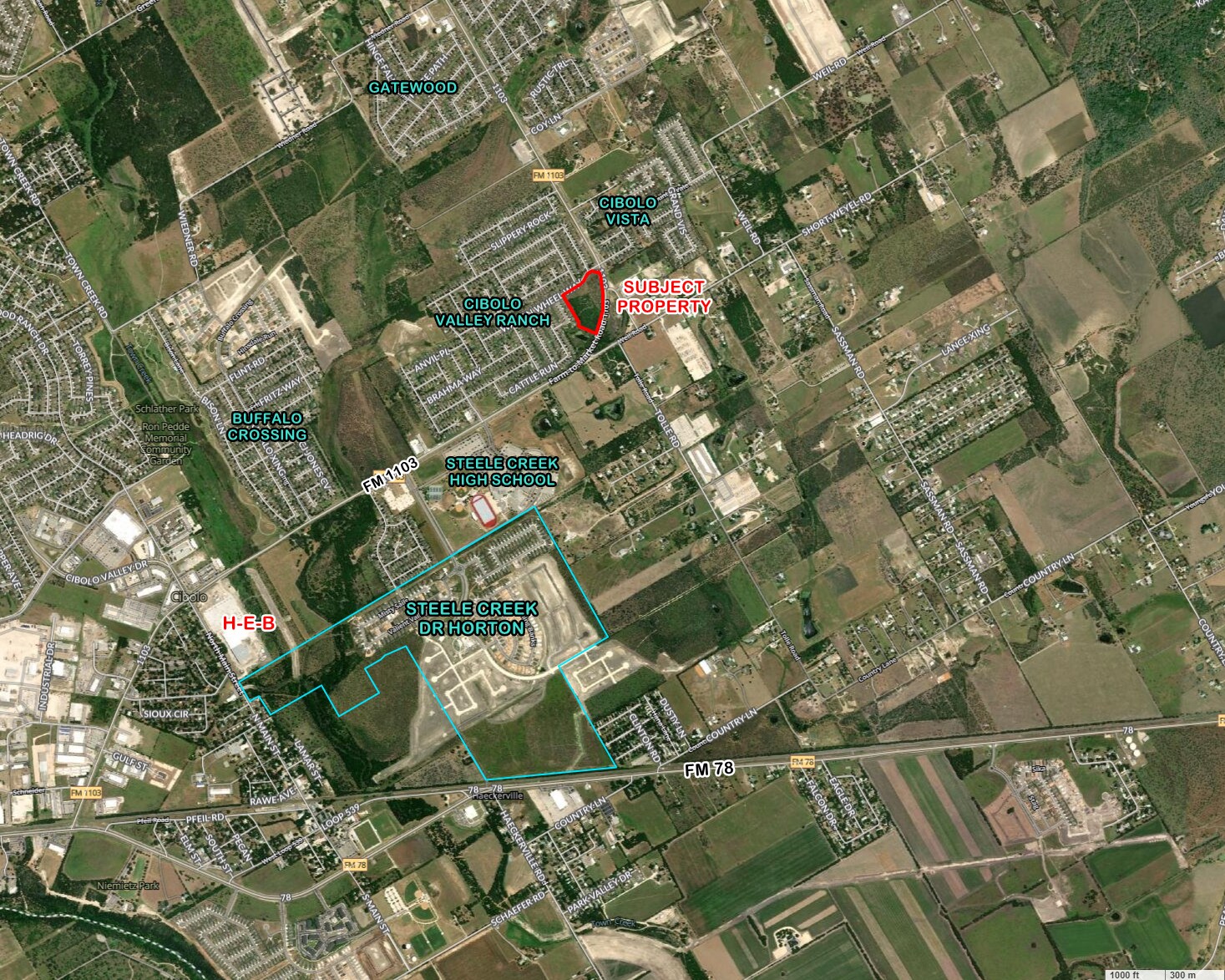 FM 1103, Cibolo, TX for sale Aerial- Image 1 of 1