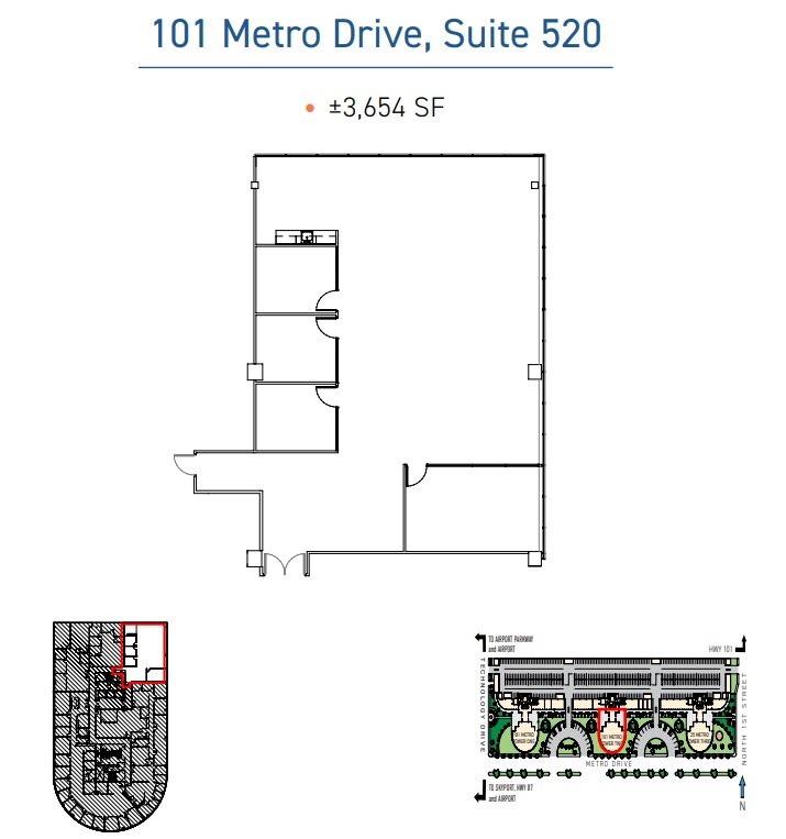 83-101 Metro Dr, San Jose, CA for lease Floor Plan- Image 1 of 1