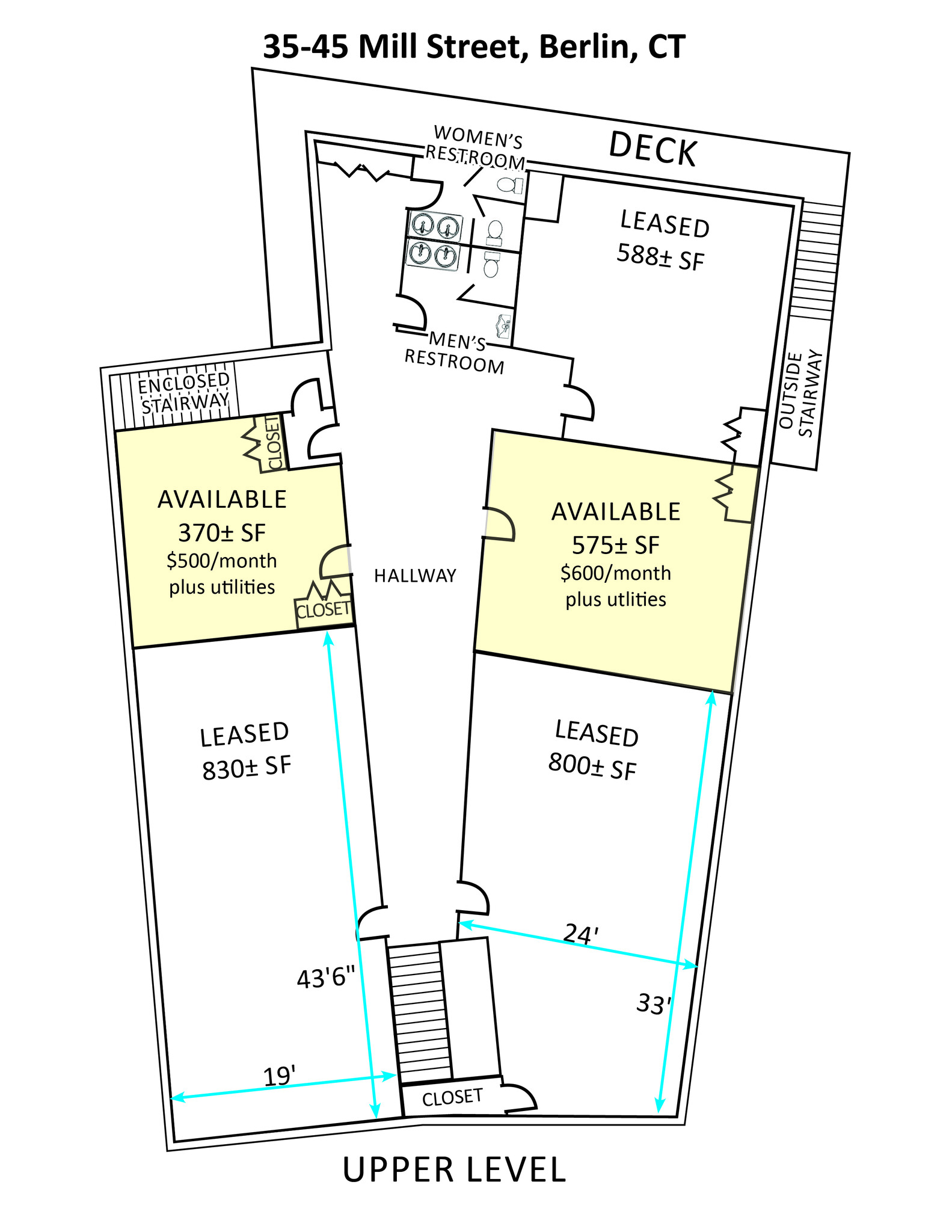 37-45 Mill St, Berlin, CT for lease Floor Plan- Image 1 of 1