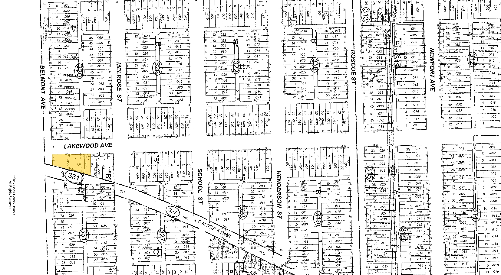 1258 W Belmont Ave, Chicago, IL for sale Plat Map- Image 1 of 1