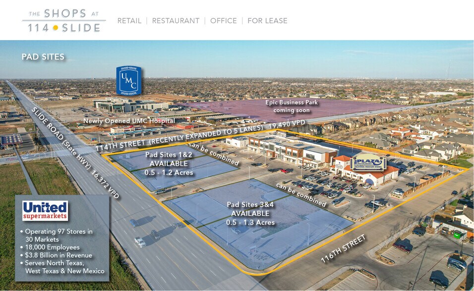 11401 Slide Rd, Lubbock, TX 79424 The Shops at 114.Slide