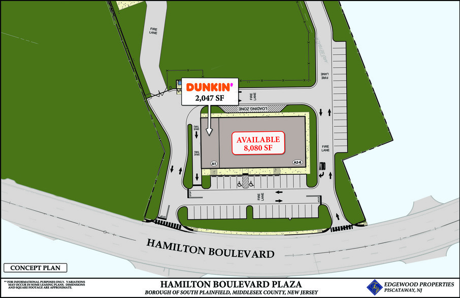 2901 Hamilton Blvd, South Plainfield, NJ for lease - Site Plan - Image 1 of 1