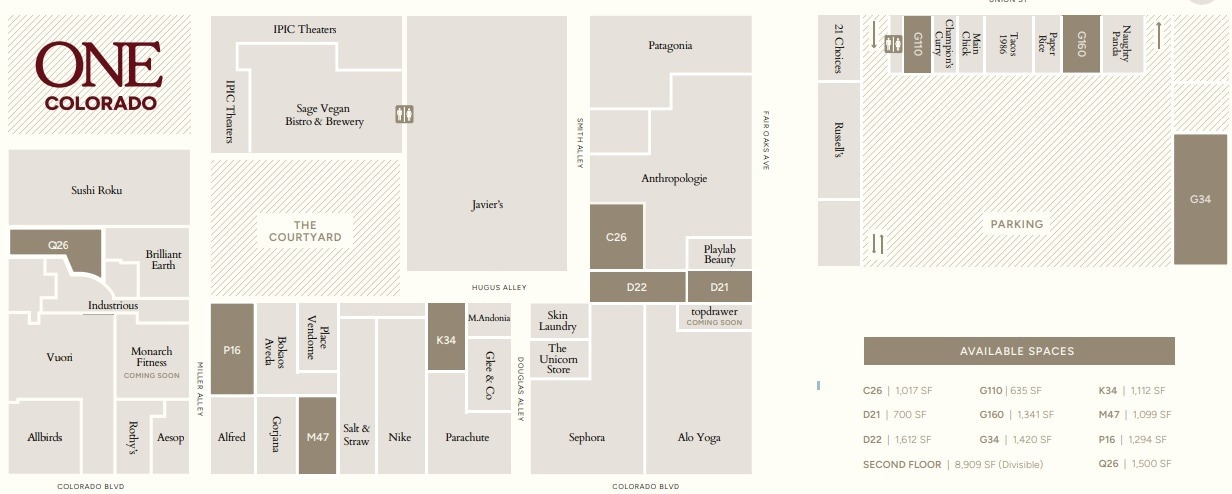 61-75 W Colorado Blvd, Pasadena, CA for lease Site Plan- Image 1 of 1