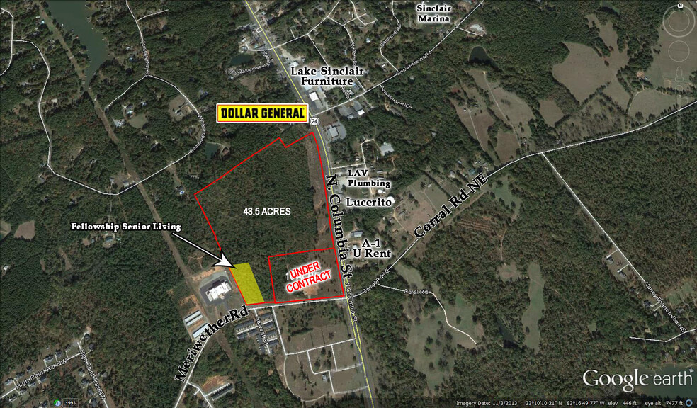 2910 N Columbia St, Milledgeville, GA for sale - Building Photo - Image 1 of 1