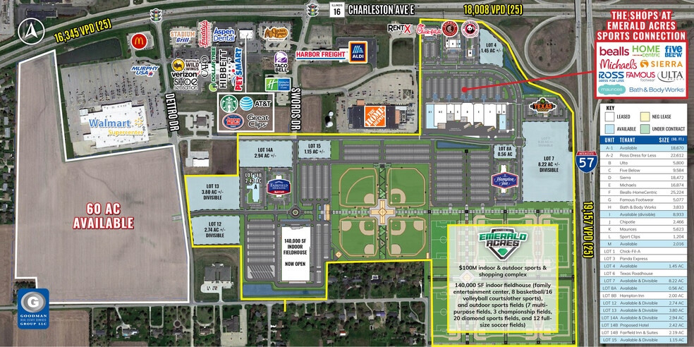 1201 Wooddell Way, Mattoon, IL for lease - Aerial - Image 2 of 5