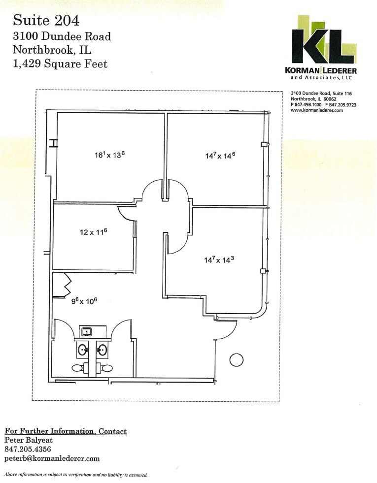 3100 Dundee Rd, Northbrook, IL for lease Floor Plan- Image 1 of 1