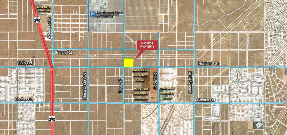 Hopland St 10 acres, Adelanto, CA for sale - Building Photo - Image 1 of 4