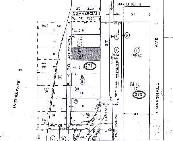 316 Front St, El Cajon, CA for lease - Plat Map - Image 3 of 3