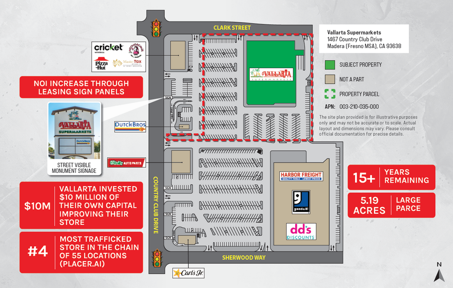 1467 Country Club Dr, Madera, CA for sale - Site Plan - Image 2 of 6