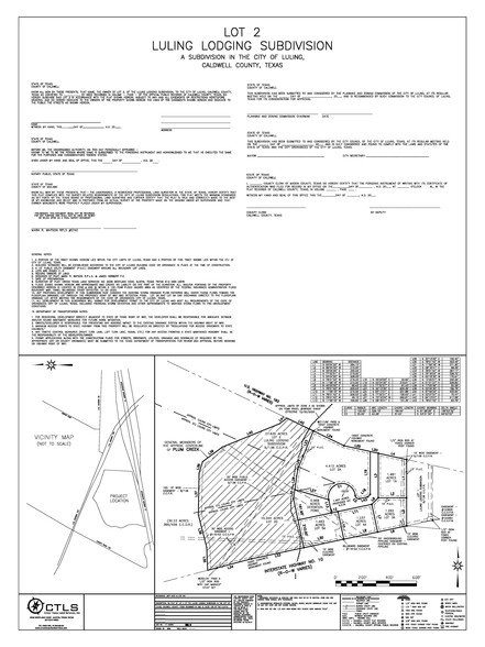 Interstate I-35 & Highway 183, Luling, TX for sale - Plat Map - Image 2 of 2