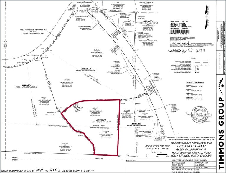151 Montesale Way, Holly Springs, NC for sale - Site Plan - Image 3 of 3