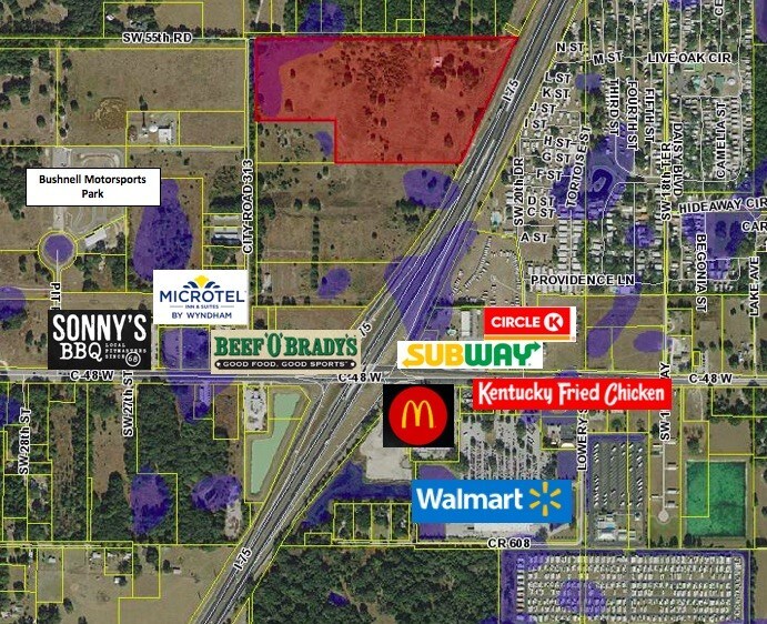 Interstate 75, Bushnell, FL for sale - Aerial - Image 1 of 1