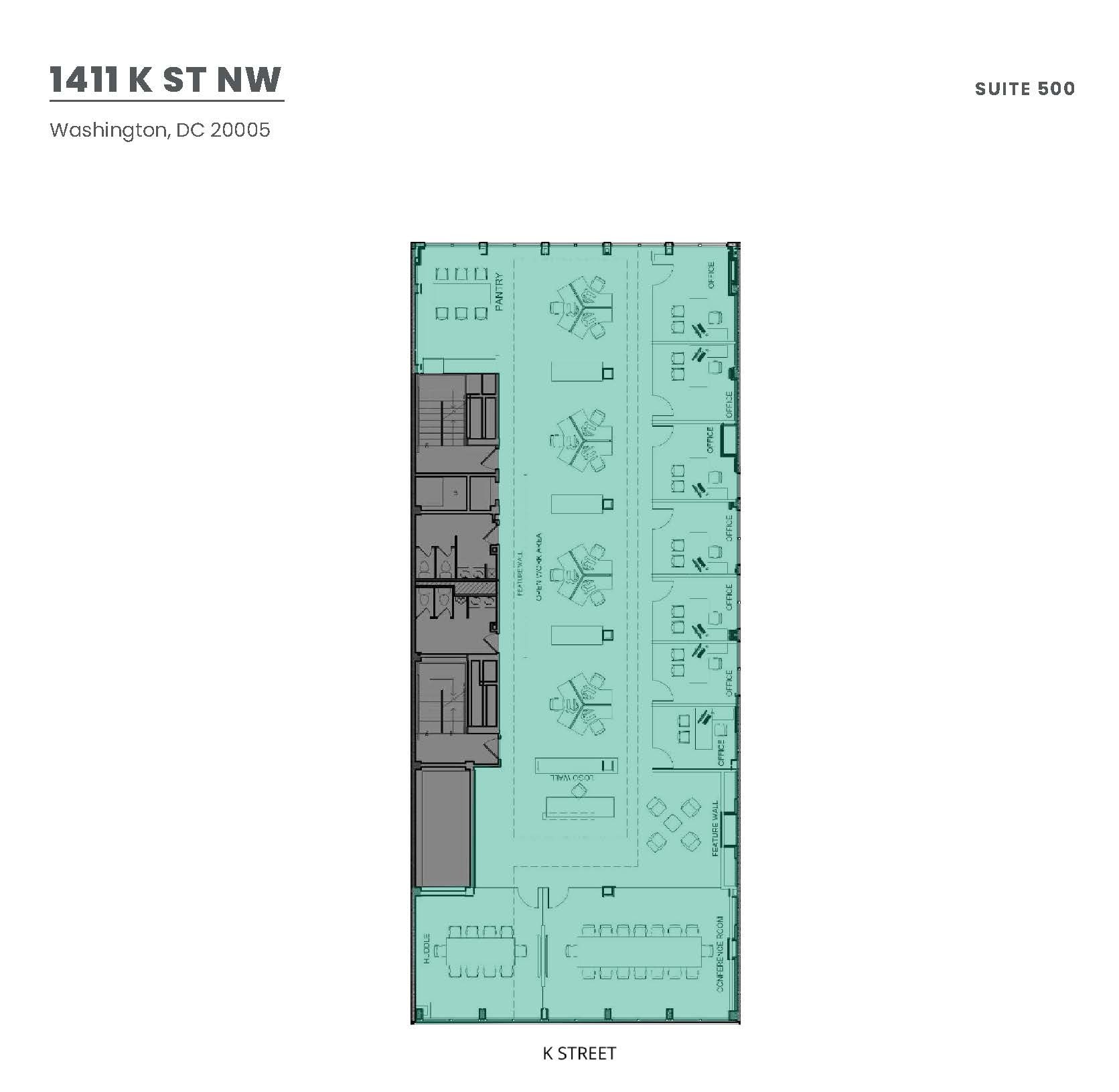 1411 K St NW, Washington, DC for lease Floor Plan- Image 1 of 1