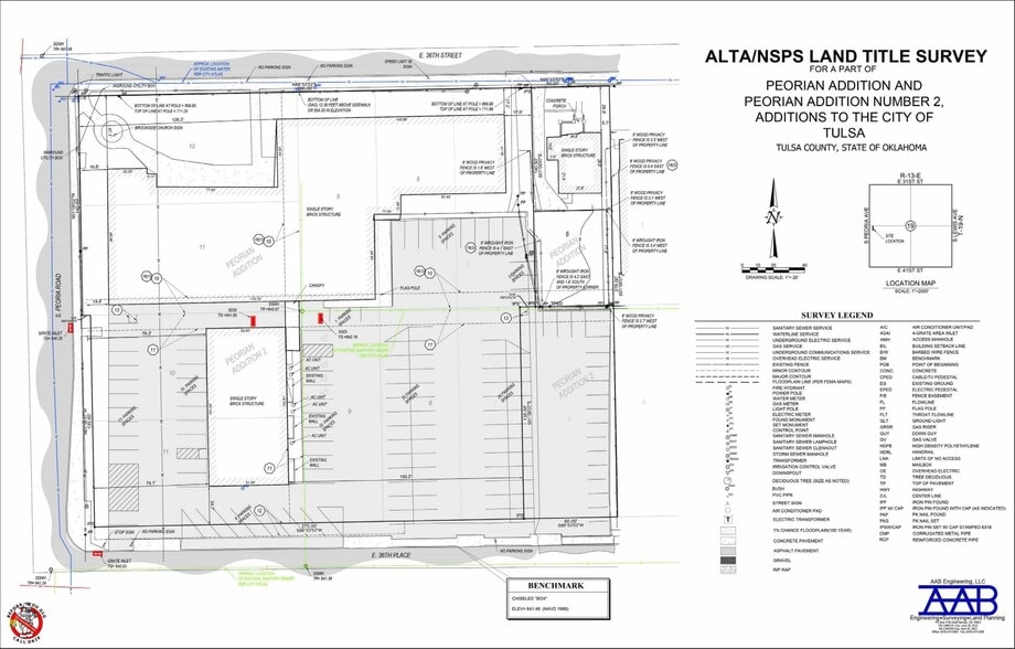 3615 S Peoria Ave, Tulsa, OK for lease - Site Plan - Image 2 of 2