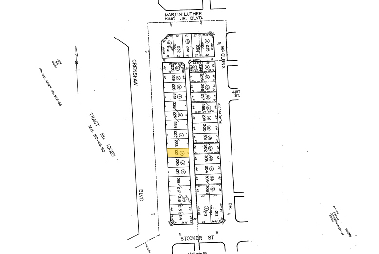 4116-4118 1/2 Crenshaw Blvd, Los Angeles, CA for lease - Plat Map - Image 2 of 2