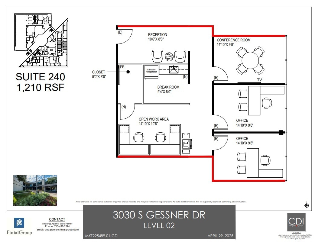 3030 S Gessner Rd, Houston, TX for lease Floor Plan- Image 1 of 1