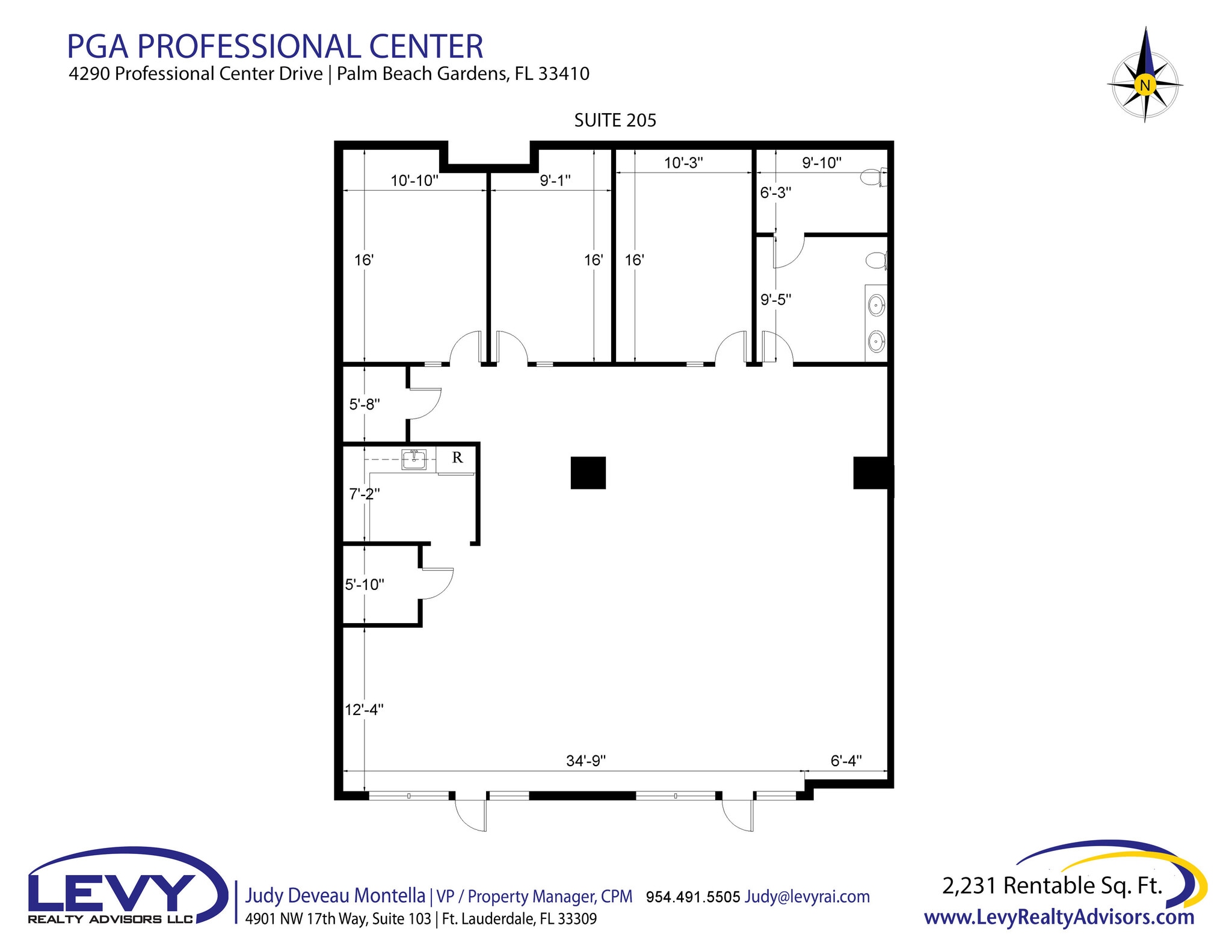 4290 Professional Center Dr, Palm Beach Gardens, FL for lease Floor Plan- Image 1 of 12