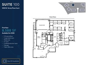 3333 N Torrey Pines Ct, La Jolla, CA for lease Floor Plan- Image 1 of 1