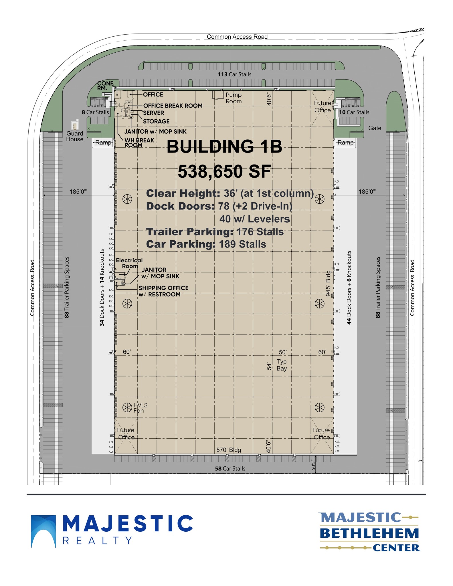 3051 Commerce Center Blvd, Bethlehem, PA for lease Site Plan- Image 1 of 1