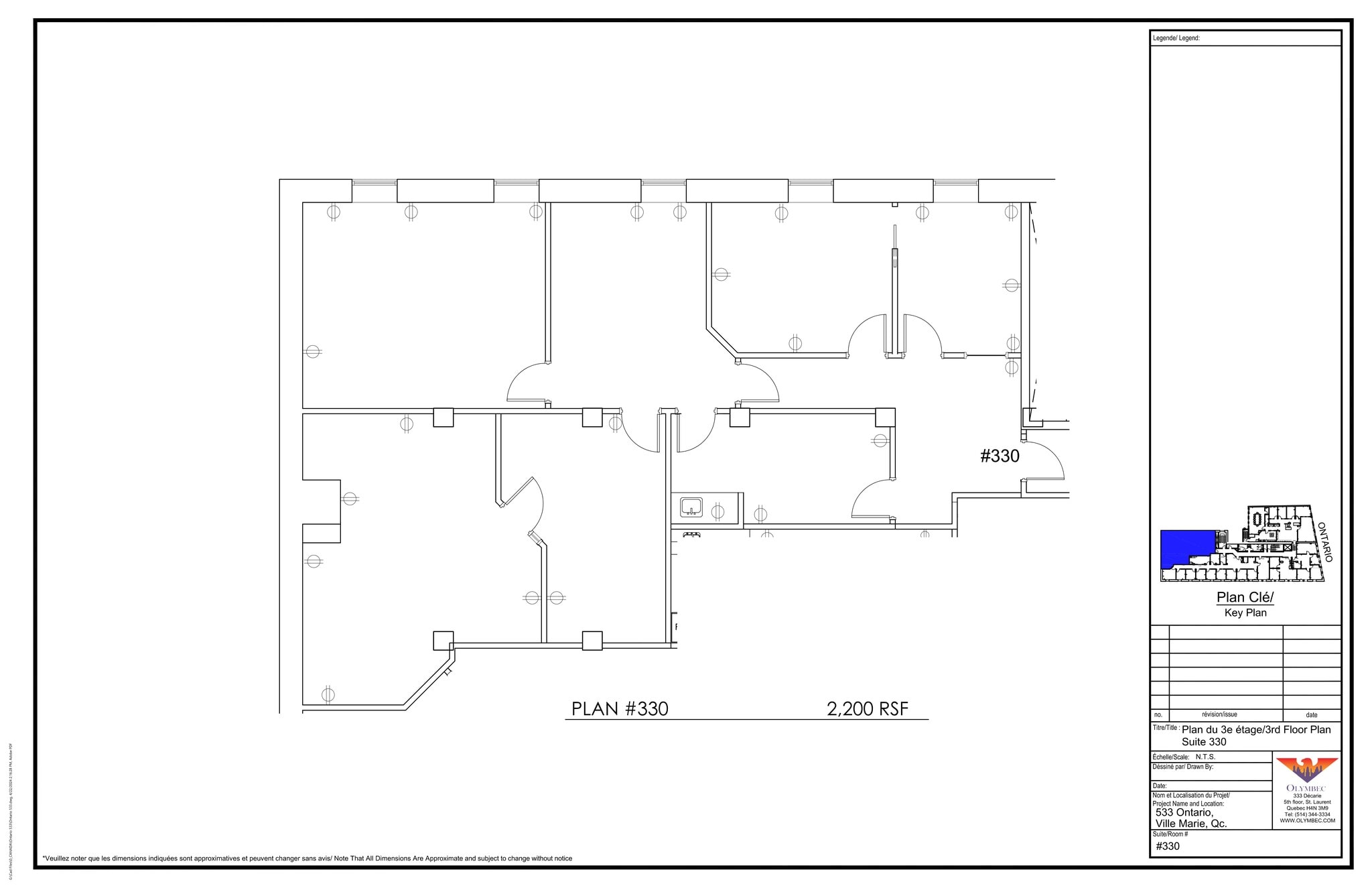533 Rue Ontario E, Montréal, QC for lease Site Plan- Image 1 of 1