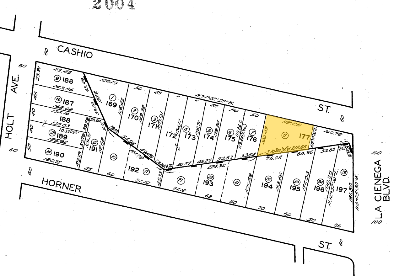 8508 Cashio St, Los Angeles, CA for sale Plat Map- Image 1 of 1