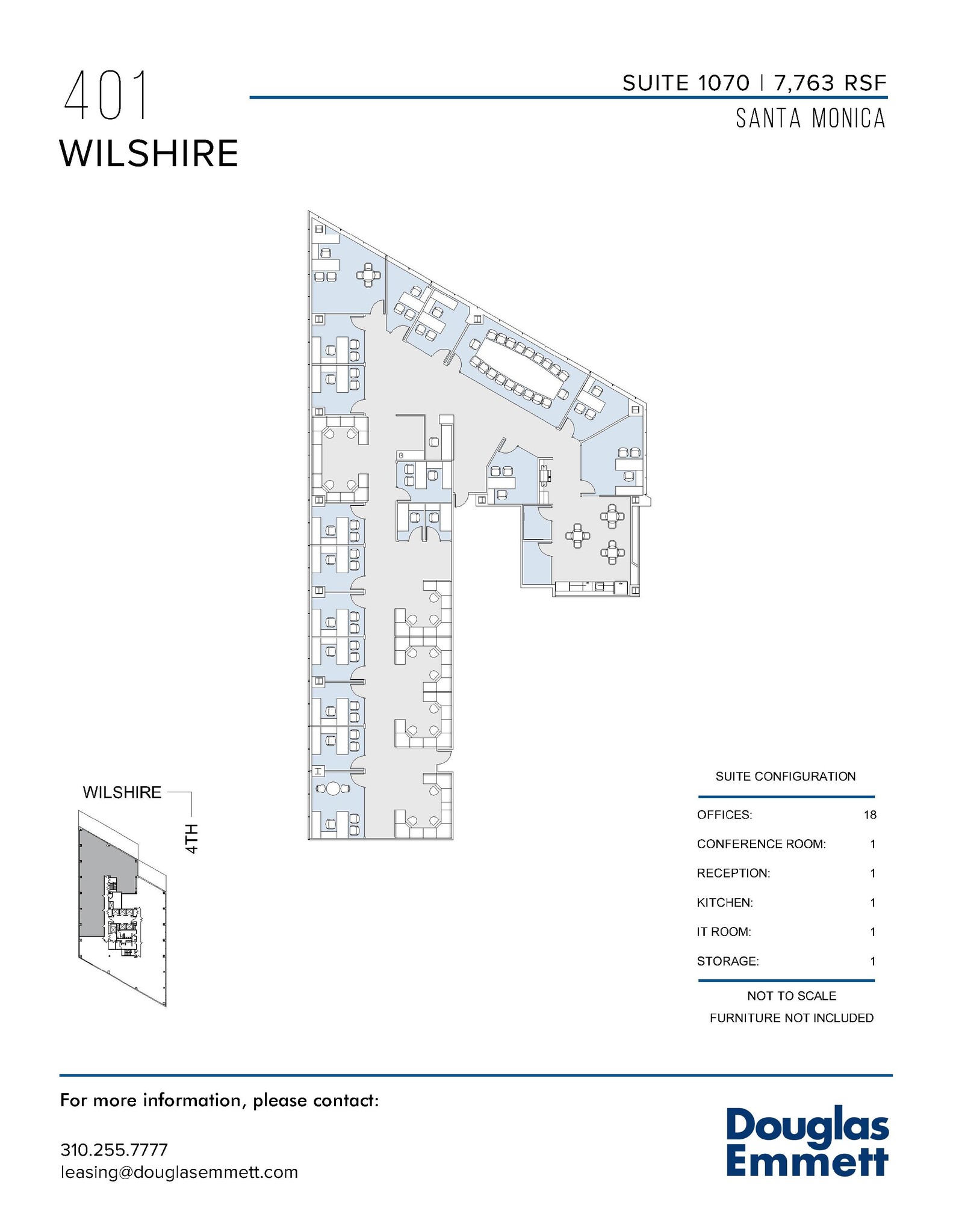 401 Wilshire Blvd, Santa Monica, CA for lease Floor Plan- Image 1 of 1