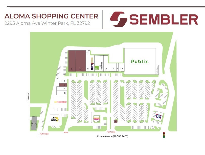 2015-2413 Aloma Ave, Winter Park, FL for lease Site Plan- Image 1 of 1
