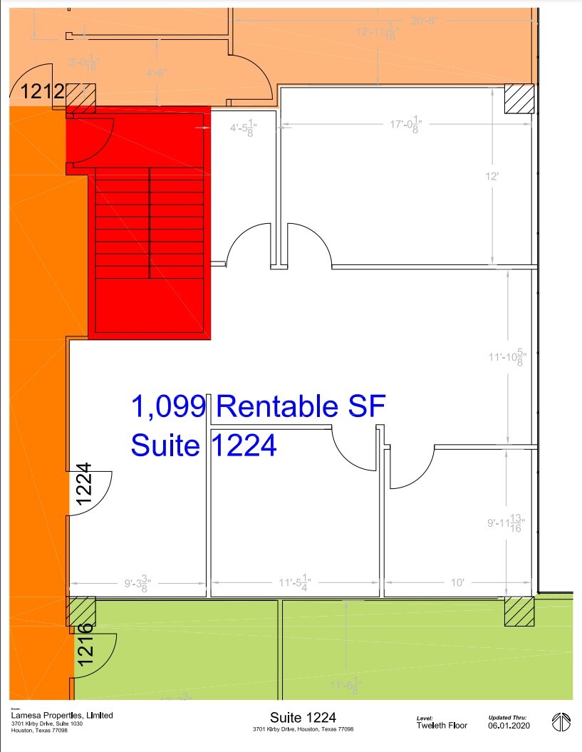 3701-3801 Kirby & 2401 Portsmouth, Houston, TX for lease Floor Plan- Image 1 of 1