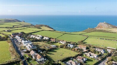 Tintagel Rd, Boscastle, CON - AERIAL  map view