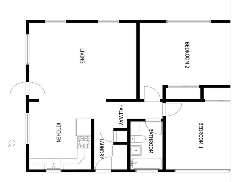 1807 E 107th St, Los Angeles, CA for sale - Floor Plan - Image 1 of 3