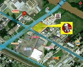 1007 E Main St, New Iberia, LA - AERIAL  map view