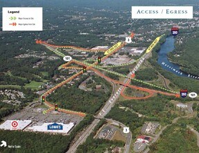 224 S River Rd, Bedford, NH - AERIAL map view