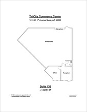 1815 W 1st Ave, Mesa, AZ for lease Floor Plan- Image 1 of 1