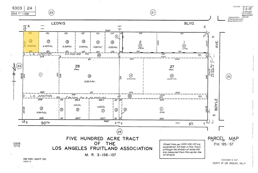 2906 Leonis Blvd, Los Angeles, CA for lease - Plat Map - Image 3 of 3