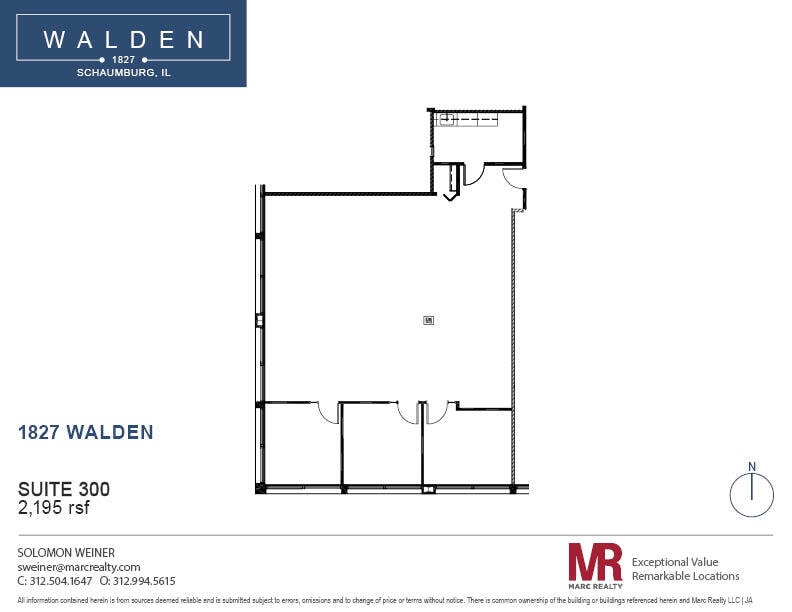 1827 Walden Office Sq, Schaumburg, IL for lease Floor Plan- Image 1 of 1