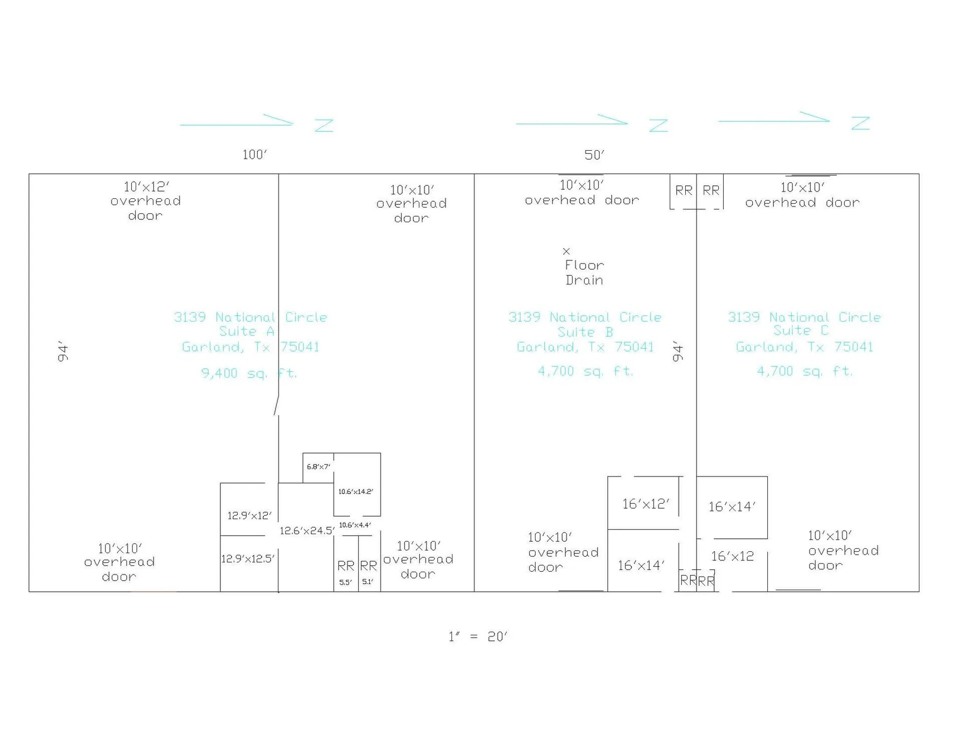 3139 National Cir, Garland, TX for sale Floor Plan- Image 1 of 1