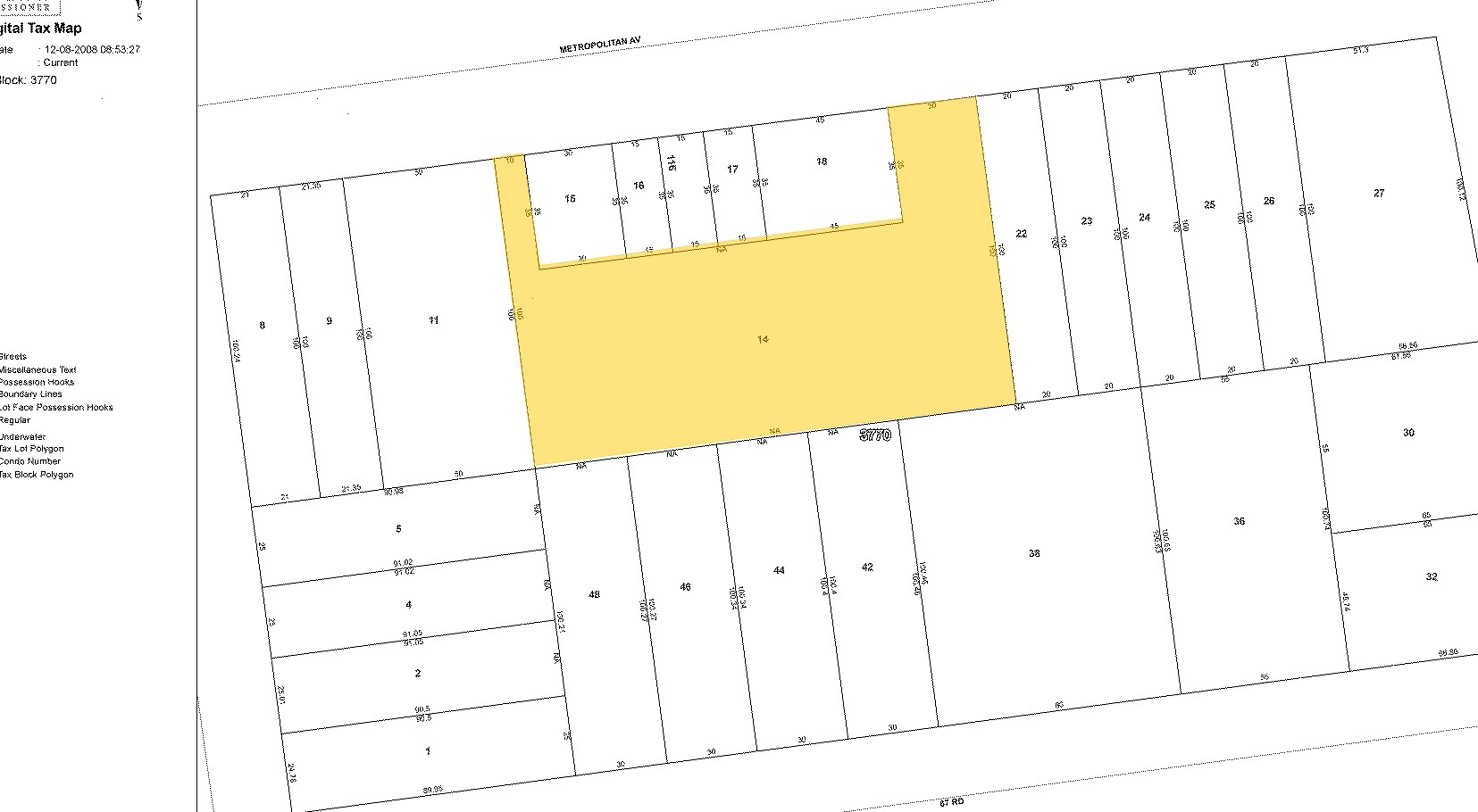 73-26 Metropolitan Ave, Middle Village, NY for sale Plat Map- Image 1 of 1
