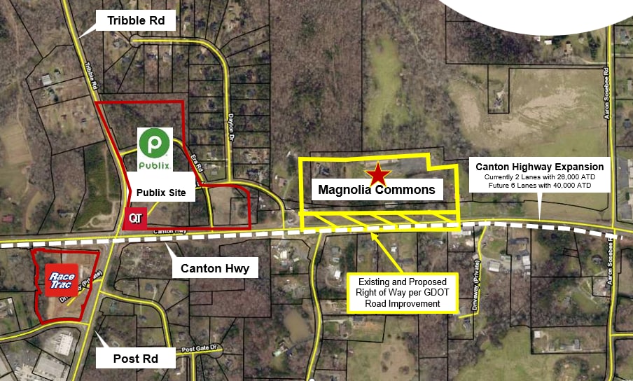 Canton Hwy, Cumming, GA for sale - Aerial - Image 2 of 5