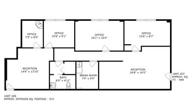 1600 W Dempster St, Park Ridge, IL for lease Floor Plan- Image 1 of 1
