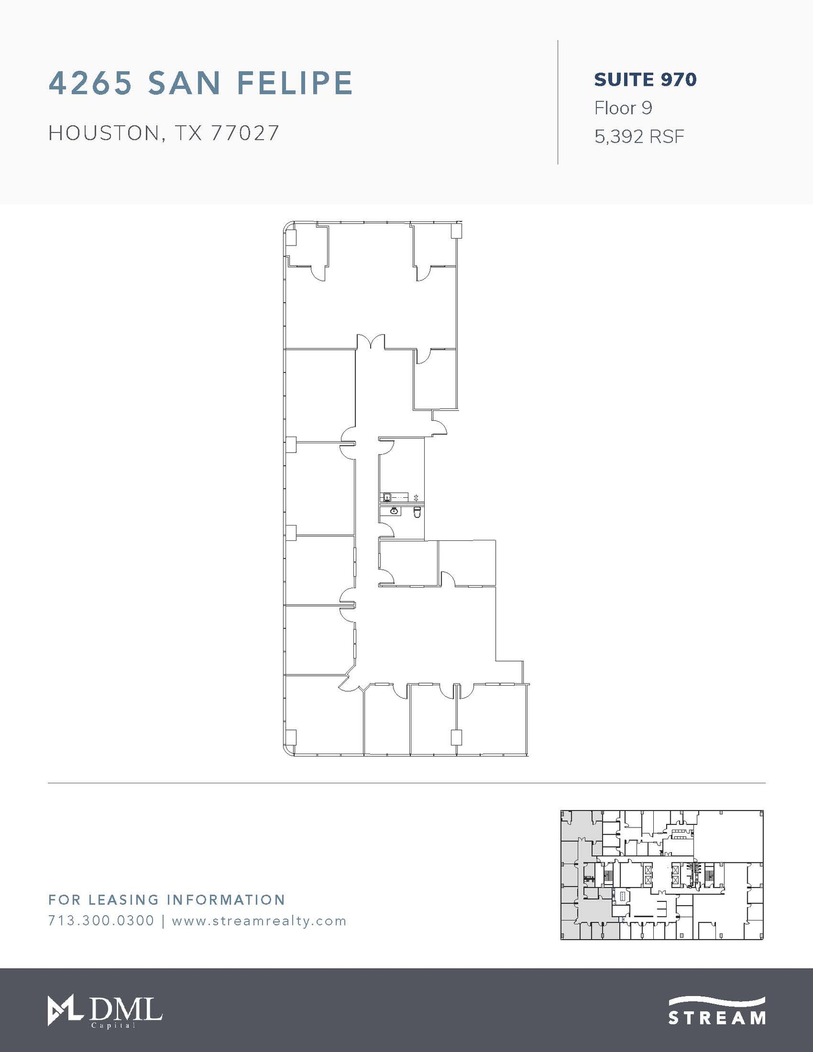 4265 San Felipe St, Houston, TX for lease Floor Plan- Image 1 of 1