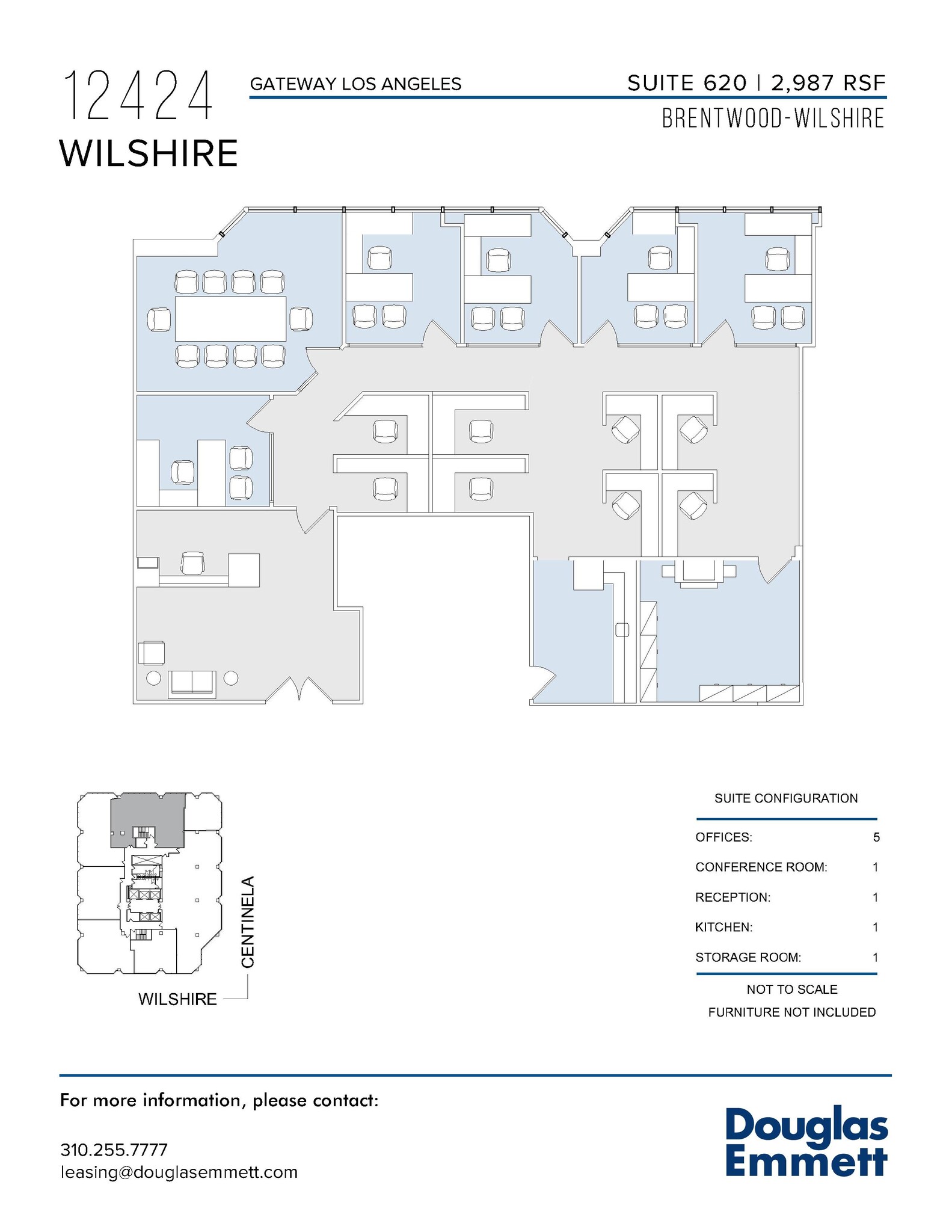 12424 Wilshire Blvd, Los Angeles, CA for lease Floor Plan- Image 1 of 1