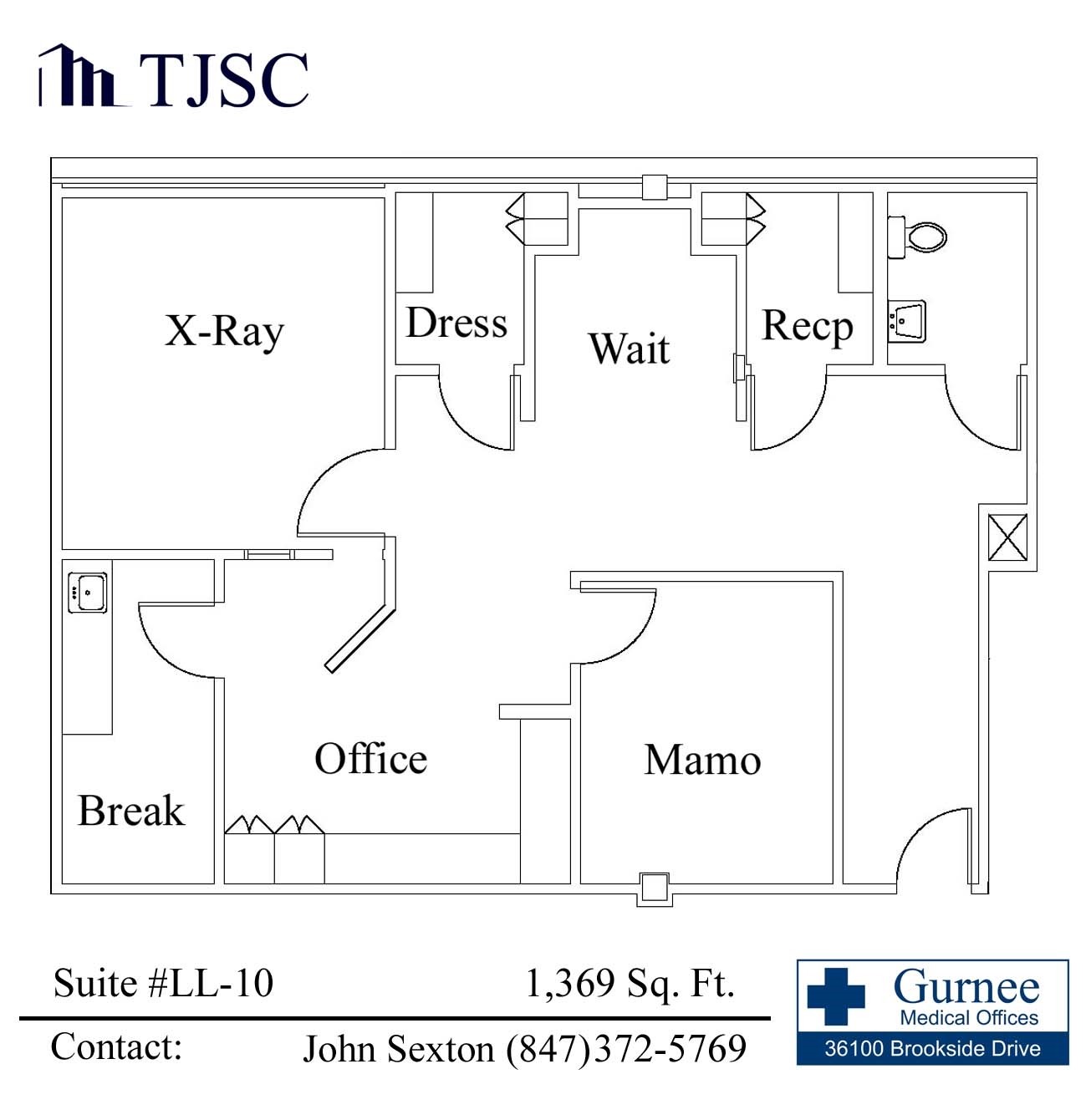 36100 N Brookside Dr, Gurnee, IL for lease Floor Plan- Image 1 of 1