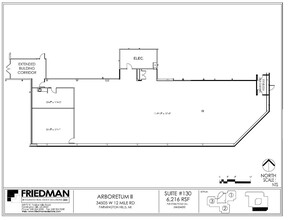 34505 W 12 Mile Rd, Farmington Hills, MI for lease Floor Plan- Image 1 of 3