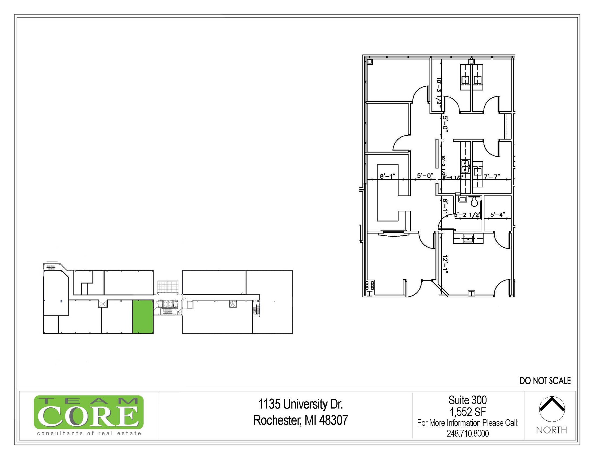 1135 W University Dr, Rochester Hills, MI for lease Floor Plan- Image 1 of 1