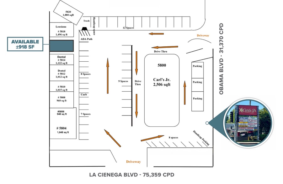 5800 Obama Blvd, Los Angeles, CA for lease - Site Plan - Image 3 of 15